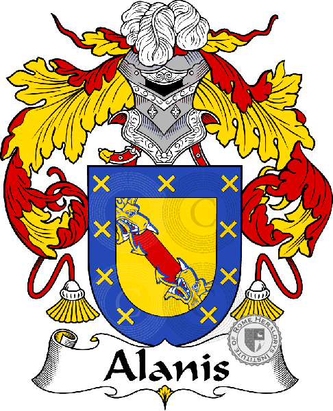 Coat of arms of family Alanis
