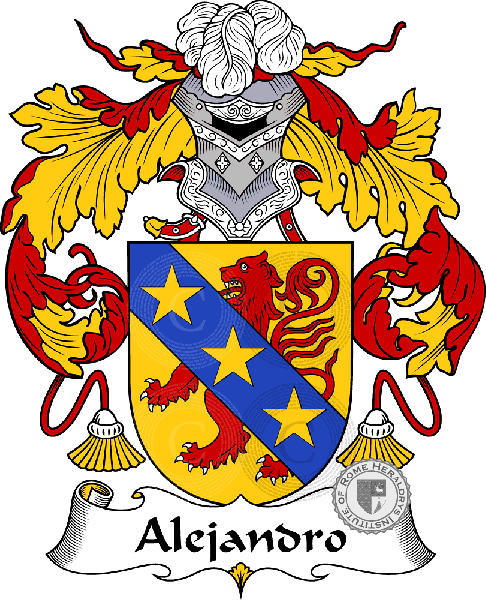 Coat of arms of family Alejandro