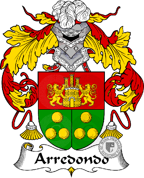 Wappen der Familie Arredondo