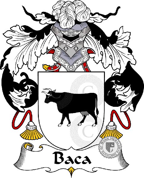 Coat of arms of family Baca