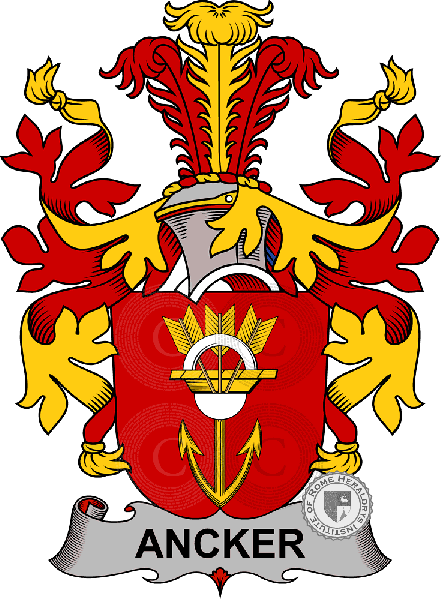 Coat of arms of family Ancker
