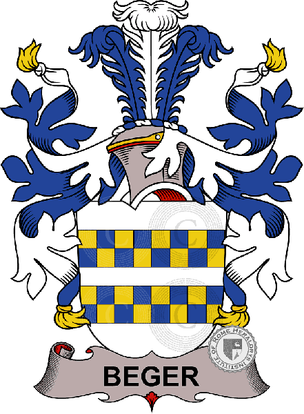 Coat of arms of family Beger
