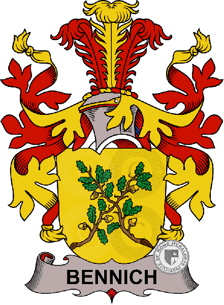 Coat of arms of family Bennich