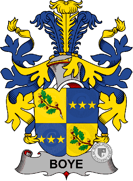Coat of arms of family Boye
