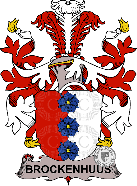 Coat of arms of family Brockenhuus