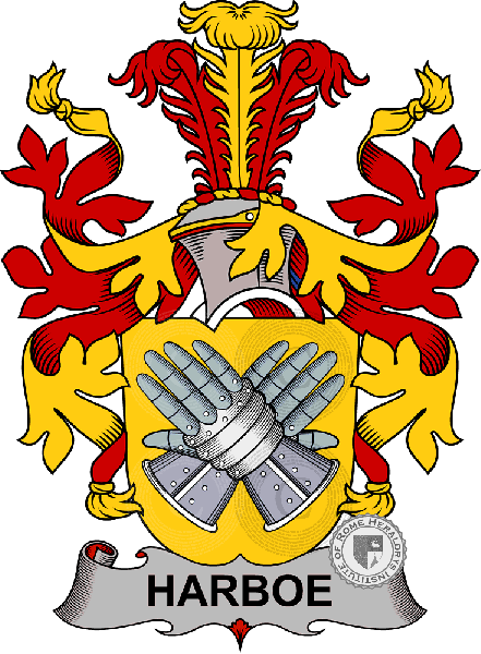 Coat of arms of family Harboe