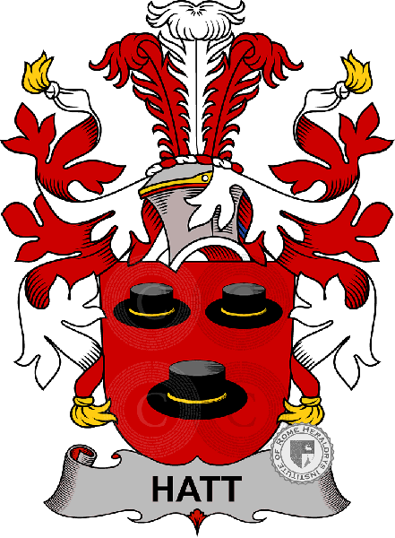 Coat of arms of family Hatt