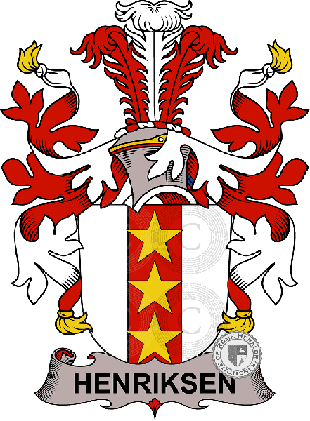 Coat of arms of family Henriksen or Hielmstierne
