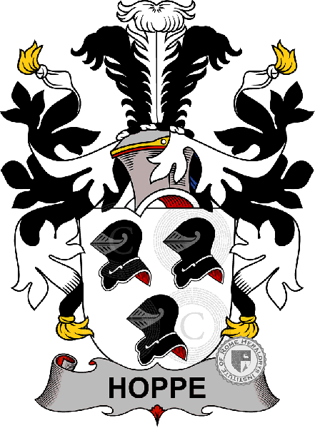 Coat of arms of family Hoppe