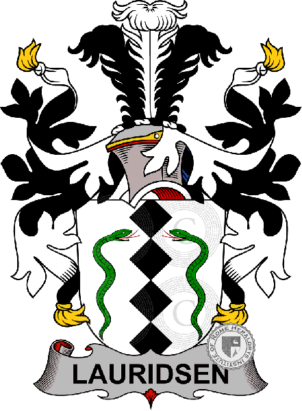 Coat of arms of family Lauridsen