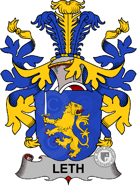 Coat of arms of family Leth