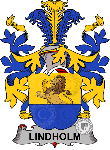 Coat of arms of family Lindholm or Linholm