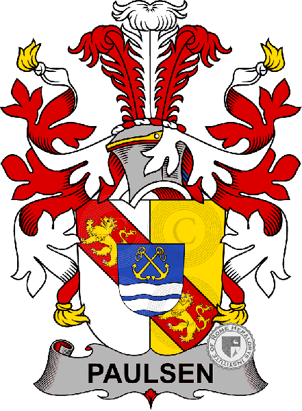 Wappen der Familie Paulsen or Paulson