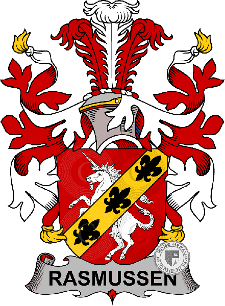 Wappen der Familie Rasmussen or Erasmus