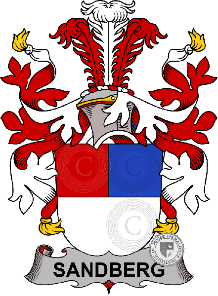 Coat of arms of family Sandberg
