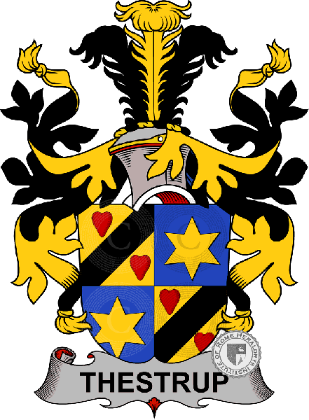 Coat of arms of family Thestrup