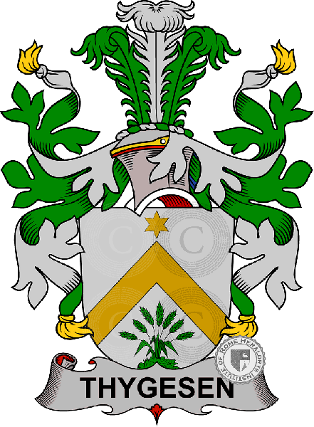 Coat of arms of family Thygesen 2