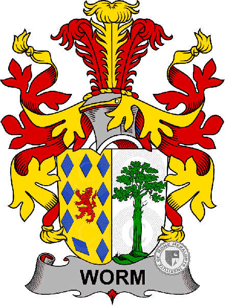 Coat of arms of family Worm
