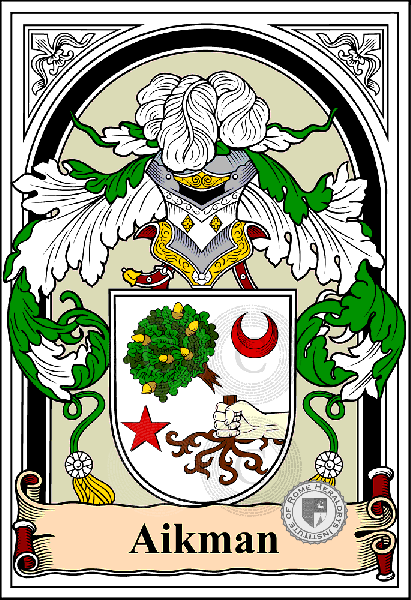 Coat of arms of family Aikman