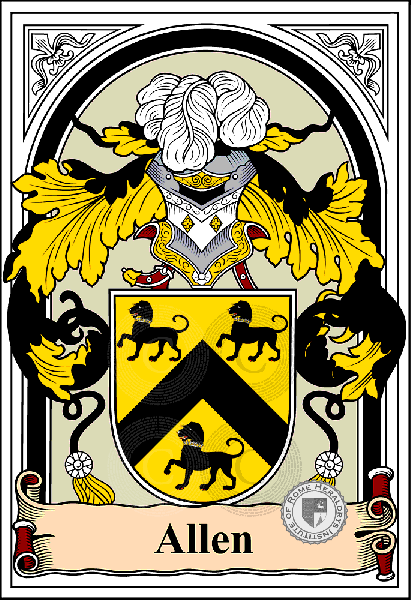 Coat of arms of family Allen