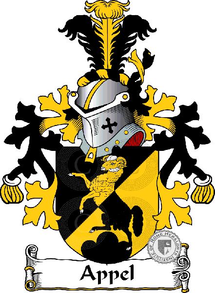 Coat of arms of family Appel