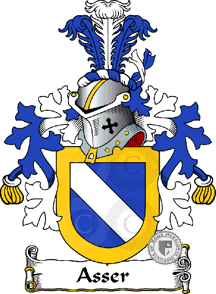 Coat of arms of family Asser
