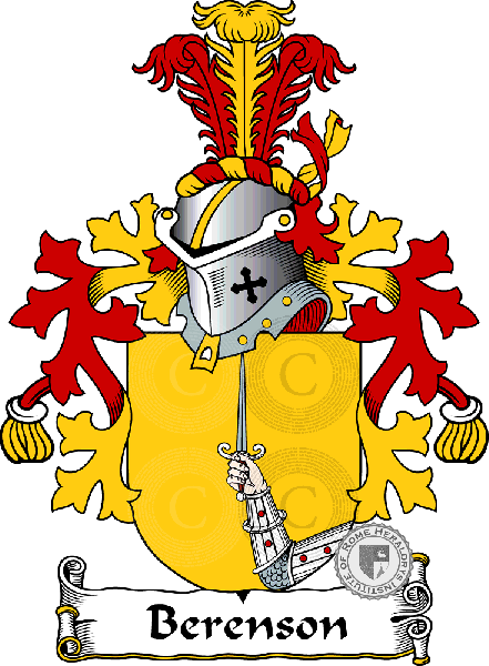 Coat of arms of family Berenson