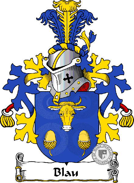Coat of arms of family Blau