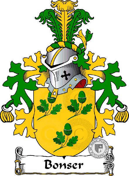 Coat of arms of family Bonser