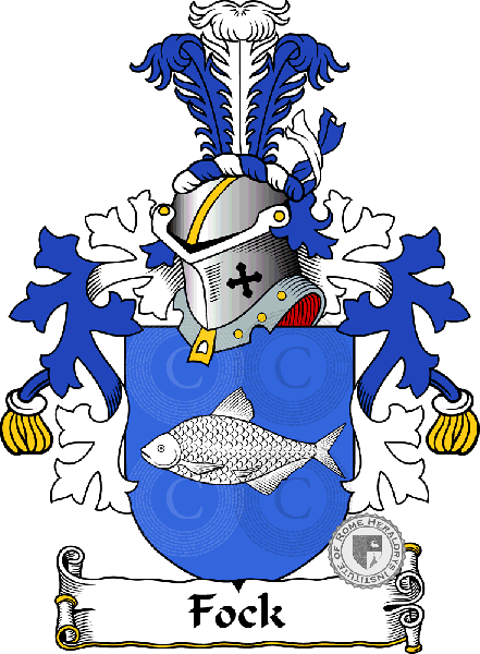 Coat of arms of family Fock