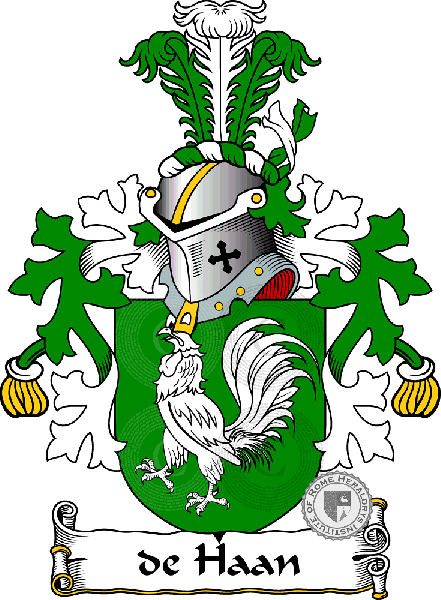 Coat of arms of family de Haan