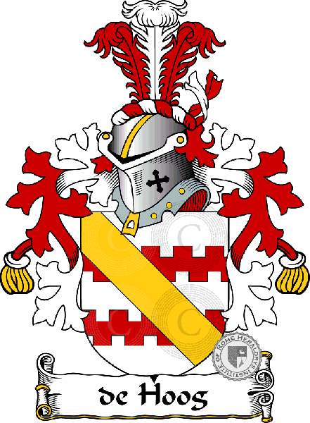 Coat of arms of family de Hoog