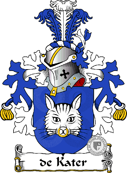 Coat of arms of family de Kater