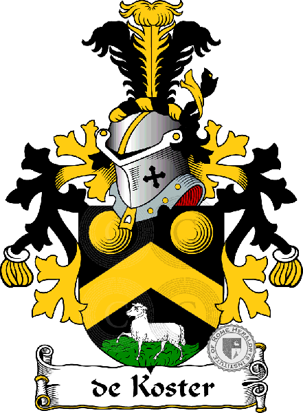 Coat of arms of family de Koster