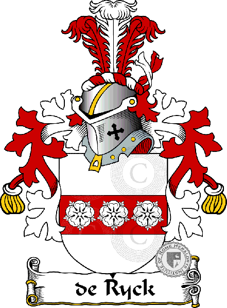 Coat of arms of family de Ryck