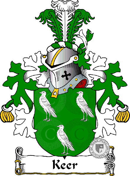 Coat of arms of family Keer