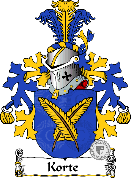 Coat of arms of family Korte