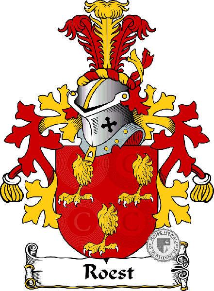 Coat of arms of family Roest