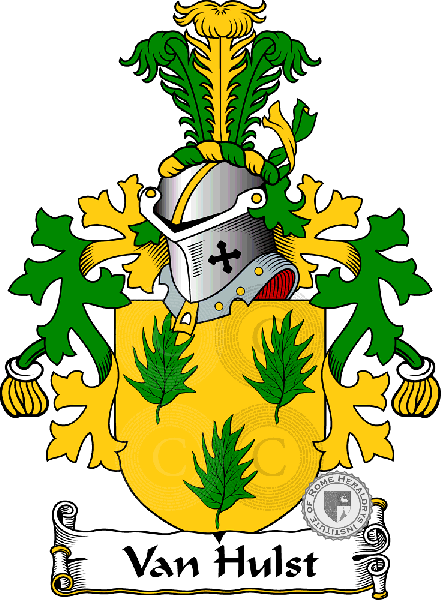 Coat of arms of family Van Hulst