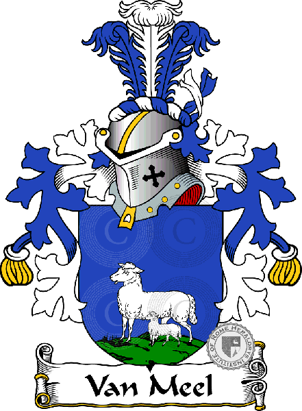 Coat of arms of family Van Meel