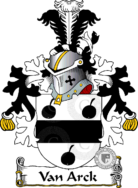 Coat of arms of family Van Arck