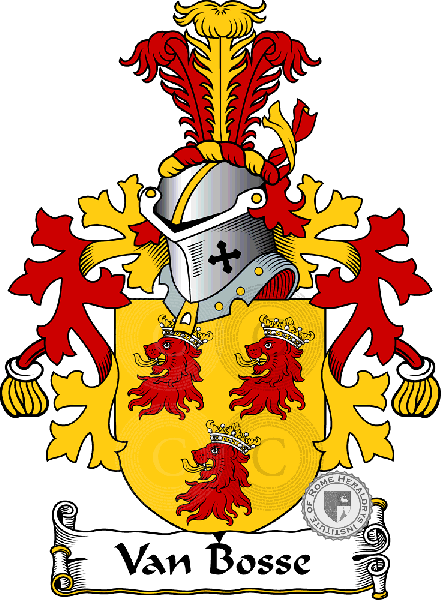Coat of arms of family Van Bosse