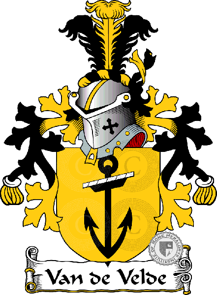 Coat of arms of family Van de Velde