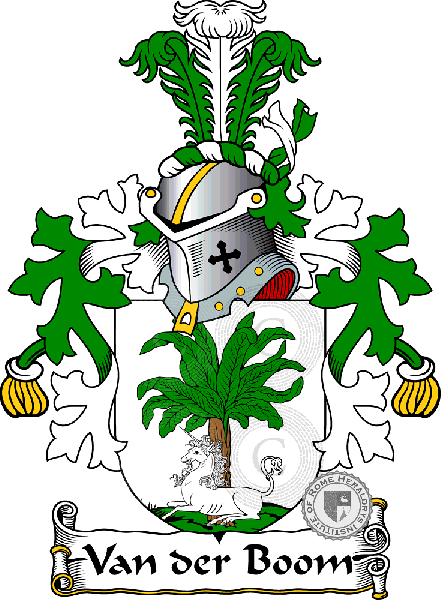 Coat of arms of family Van der Boom