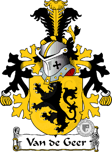 Coat of arms of family Van der Geer