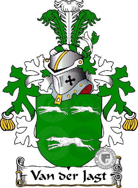 Coat of arms of family Van der Jagt
