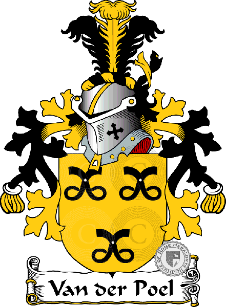 Coat of arms of family Van der Poel
