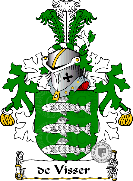 Coat of arms of family de Visser
