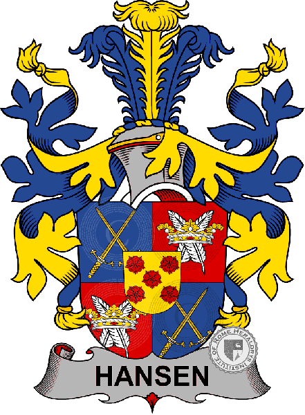 Coat of arms of family Hansen or Rosenkrentz