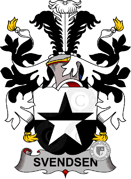 Wappen der Familie Svendsen or Tordenstierne